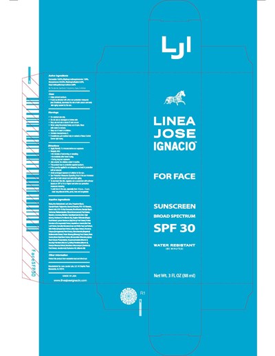 Label (Linea Jose Ignacio For Face Sunscreen Broad Spectrum Spf 30   Label)